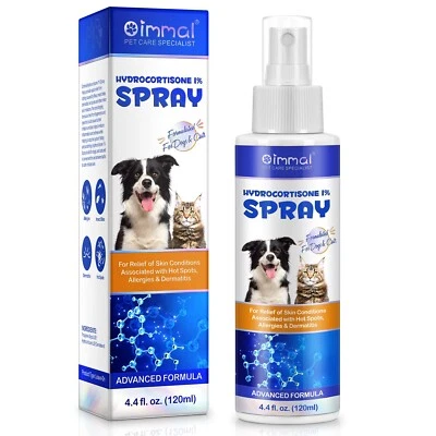 MAANI ESSENCE Hydrocortisone Spray for Dogs, Cats, Horses - Itch Relief Spray & Hot Spot Treat