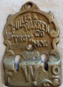 FULLER & WARREN CO. TROY N.Y. GUSSEISENPLAKETTE HERSTELLER VON OFEN, SORGEN & OFEN - Bild 1 von 5