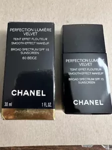 Chanel Perfection Lumiere Velvet Smooth Effect Makeup SPF 15 SUNSCREEN 60 BEIGE - Picture 1 of 4