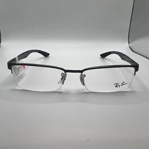 RayBan RB8413 2893 54/17 145 gunmetal men’s half rim frames Y164 - Picture 1 of 24