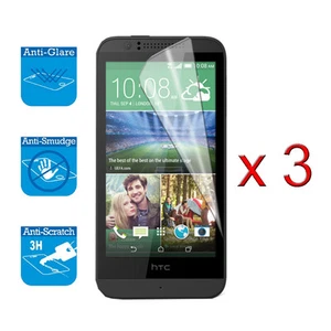 For HTC Desire 610 ( 2014 )Screen Protector Cover Guard Film Foil x 3 - Picture 1 of 2