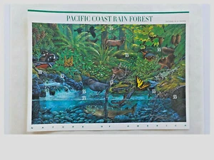 Pacific Coast Rain Forest Stamps Full sheet - MNH - 33 Cents (10 Stamps) #3378 - Picture 1 of 1