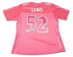 Ray Lewis Girls Baltimore Ravens Pink Jersey Reebok Size Medium