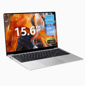15,6 Zoll Laptop, Notebook mit Celeron N4000 Prozessor, 8GB LPDDR4 RAM, 256GB SS - Bild 1 von 13