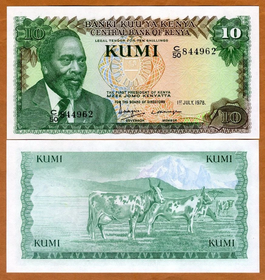 Kenia, 10 chelines, 1978, P-16, UNC Foto 1 de 1