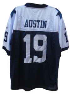 Reebok NFL Dallas Cowboy On Field Jersey Miles Austin #19 Men's Size 56 Blue - Picture 1 of 4