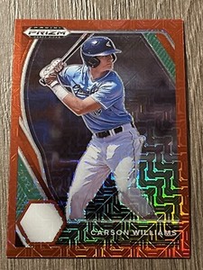 2021 panini prizm draft picks baseball  pdp28 red prizm carson williams