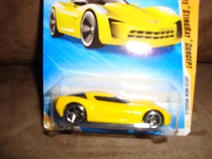 Hot Wheels 09 Corvette Stingray Concept yellow 2010 New Models 19/240 - Picture 1 of 2