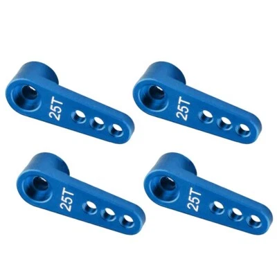 4pcs 25T Steering Servo Horn Arm for Futaba HSP HPI Wltoys RC 1:8 1:10 Car/Boat - Image 1 of 4