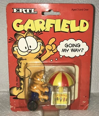 Carro de helados ERTL 1990 Garfield Cat DieCast Toy 2997 Going My Way NiP Foto 1 de 4