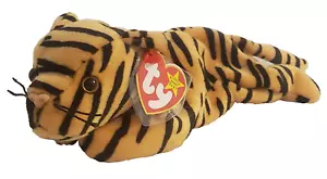 TY ORIGINALE BEANIE BABY 1995 - Stripes the Tiger - 10"" - Foto 1 di 9