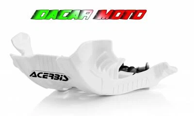Protetor de motor branco e preto Yamaha YZ 125 2010 2011 2012 2013 Acerbis - Imagem 1 de 4