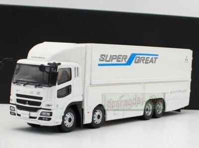 1/43 Scale MITSUBISHI FUSO TRUCK SUPER GREAT Diecast Model White color - Image 1 of 4
