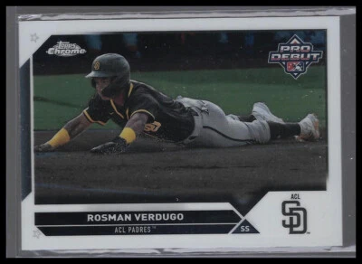 2023 Topps Pro Debut Chrome #PDC-44 Rosman Verdugo ACL Padres - Image 1 of 2