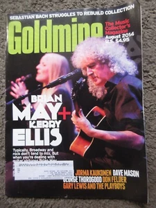 GOLDMINE ISSUE 845 AUG. 2014 BRIAN MAY+DON FELDER+JORMA+DAVE MASON VG+ OOP - Picture 1 of 16