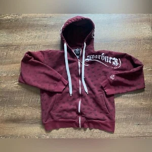 STARBURY Hoodie Vintage Y2K Rare Streetwear Stephon Marbury NBA Gr. L burgundy - Bild 1 von 16