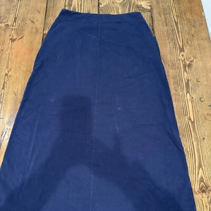 Baby-O Stretch Large Skirt Knit Midi Length Western Style Cotton Navy Blue - Picture 1 of 8