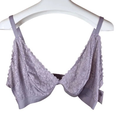 NWT Old Navy Womens Lace Coquette Bra Bralette Size 4X Lavender Medium Support - Image 1 of 4