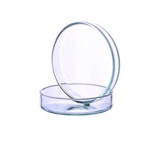 GLASS PETRI DISHES 60mm x 12mm BOROSILICATE GLASS BASE AND COVER 5 PACK