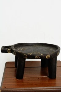 BANDEJA DE CAFÉ AFRICANA ANTIGUA DE MADERA GURAGE DE ETIOPÍA - Imagen 1 de 3