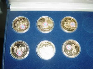 6x Münzen/Medaillen FC Bayern München in Münzkapsel, nur ein Preis !!! - Bild 1 von 2