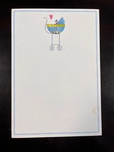 BLANK Lot of 93 Baby Shower Carriage White Party Invitations DIY Print at Home - Picture 1 of 1