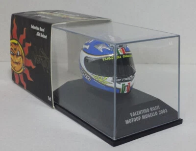 Casco Minichamps Valentino Rossi - MotoGP Mugello 2003 Scala 1/8 397030076 - Immagine 1 di 2