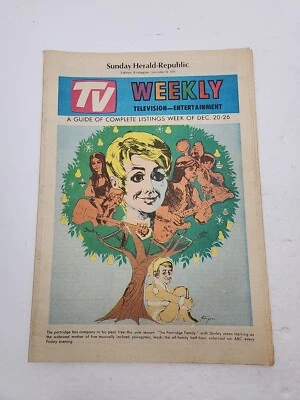 Vintage TV Weekly Dec 20, 1970 | The Partridge Family | Yakima Herald Republic  - Image 1 of 3