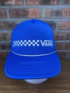 Vans Truckermütze karierte Flagge blau Netz Druckknopflasche Skater Otto Freizeit Surfer - Bild 1 von 8