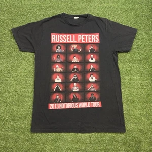 Russell Peters 2013 Notorious World Tour T-shirt Men’s Black Large Comedy - Picture 1 of 4