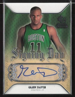 Glen Davis 2007-08 SP Rookie Threads #SD-GD día de firma automático Foto 1 de 2