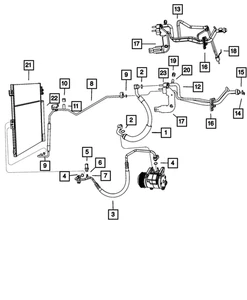 Genuine Mopar A/C Discharge Line 55038018AC - Picture 1 of 3