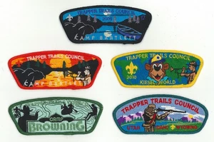 USA BOY SCOUTS OF AMERICA - BSA TRAPPER TRAILS COUNCIL NEW FORK SHOULDER PATCH 5 - Picture 1 of 2