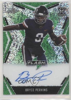 2020 Leaf Flash Green /20 Bryce Perkins #BA-BP1 Rookie Auto RC - Image 1 of 2