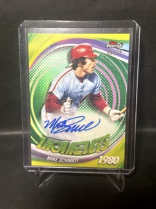 2025 Topps Finest Moments Auto Mike Schmidt Green 63/75 #FMA-MS Phillies - Picture 1 of 2