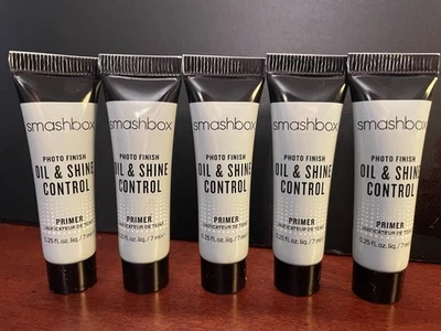 5x Smashbox Photo Finish Oil & Shine Control Primer -Travel Size 0.25 Fl Oz Each - Image 1 of 3