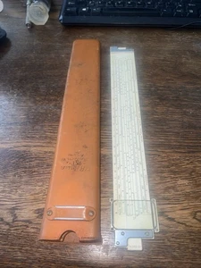 keuffel esser slide rule 4080-3 log log duplex slide rule con custodia ottime condizioni + b96 - Foto 1 di 3