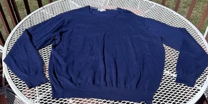 Peter MIllar Pullover Herren M blau Rundhals weich Pima Baumwolle Seide Kaschmirmischung - Bild 1 von 11