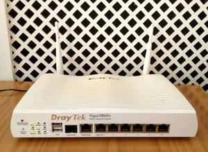 DrayTek Vigor 2860n. WiFi 300mbps. ASDL2 / VDSL2 Modem router. #65519. - Picture 1 of 6