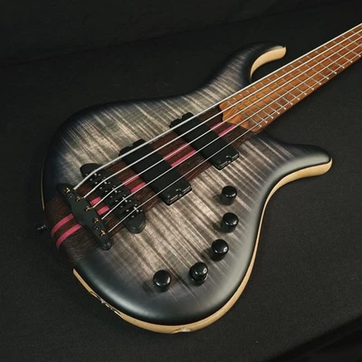 Mayones Patriot 5 String Bass Jeans Black Burst Flame Maple With Case - Image 1 of 4