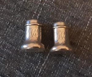 Paar 2 Vintage Gorham Sterlingsilber Salzstreuer A3135 - Bild 1 von 5