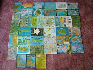 40 FOREIGN / OVERSEAS MAP Postcards. Used & Unused. - Picture 1 of 1