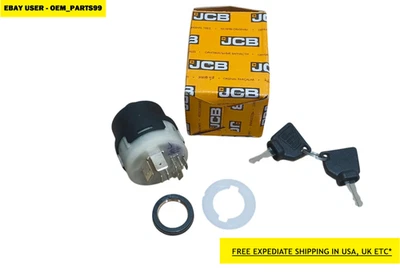 GENUINE JCB IGNITION SWITCH AND 2 KEYS (PART# 701/80184 701/45500) - Image 1 of 4