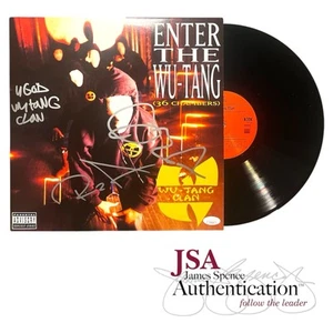 Wu-Tang Clan Signed Enter The Wu-Tang 36 Chambers Vinyl Album LP Auto ~ JSA COA - Picture 1 of 2