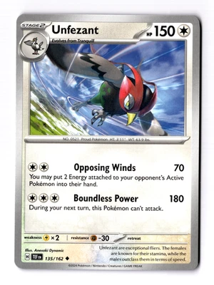 Unfezant 135/162 SV05: Temporal Forces Regular - Image 1 of 3