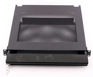 Penn Elcom Steel Rackmount Vented Laptop Security Drawer (1RU Space) EX-6301B  - Picture 1 of 3