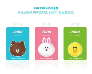 Gorra Cepillo de Dientes Line Friends Personaje Marrón Cony Sally Portátil Hecha en Corea - Imagen 1 de 7