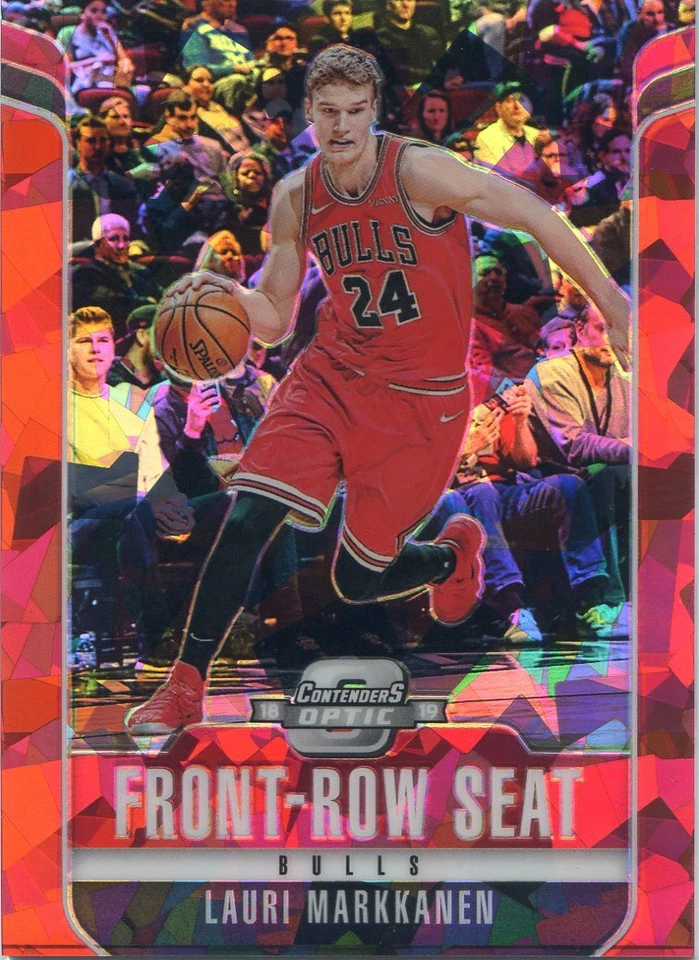 2018-19 PANINI OPTIC CONTENDERS CRACKED ICE FRONT ROW SEAT LAURI MARKKANEN NO.18 - Image 1 of 2