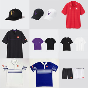 UNIQLO COMBO - Roger Federer RF Logo T-Shirts Polo Shorts Caps