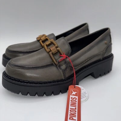 Pikolinos Aviles Loafers Women’s Size 7.5 - 8 EU 38 Aloe Green Leather - Image 1 of 4